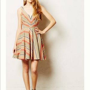 Anthropologie Loma Stripe Dress-Eva Franco Sz. 14